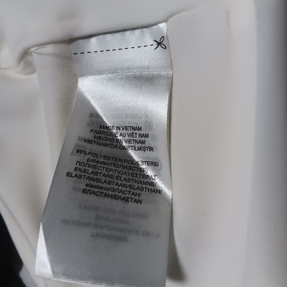 Lauren Ralph Lauren Ladies side rouching Black and white Long Sleeve Dress. 16 - Picture 5 of 9